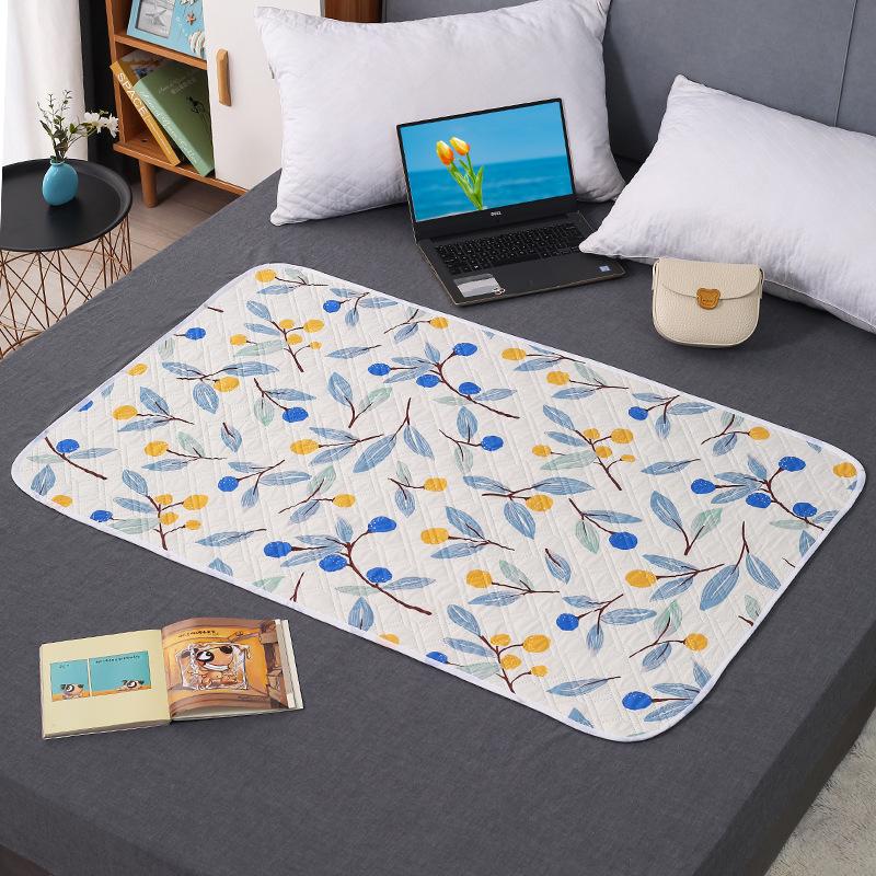 Auslaufsichere Menstruationsunterlage, Urinmatte, Inkontinenzunterlage für ältere Menschen, Bettschutz, Windel für Erwachsene, Bettlaken, Stoff, atmungsaktiv, wasserdicht, waschbare Matratze 115*150cm