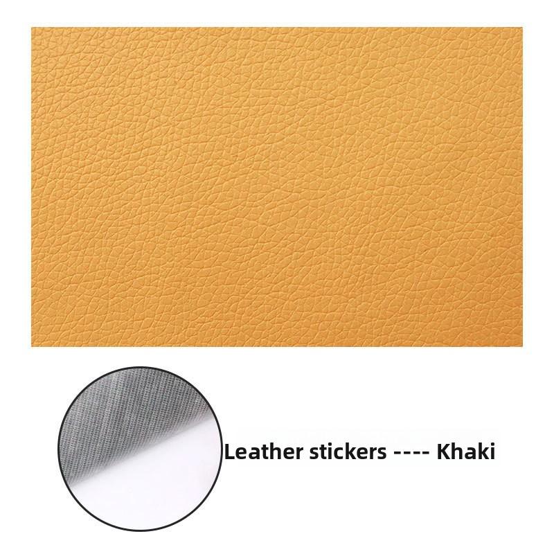 Selbstklebender Reparaturflicken aus Kunstleder in großer Größe für Sofa, Autositz, Motorradsitz, Kopfteil 20*30 khaki