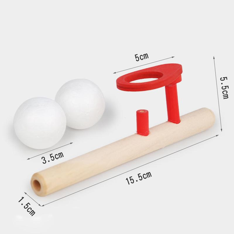 Montessori-Spielzeug für Kinder Pfeifball Blasen Schwebende Blasrohrbälle Sensorisches Baby-Spielzeug Feinmotorik Lernspielzeug red