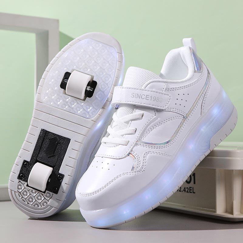 2024 Kinder Vierrad-Rollschuhe – Jungen- & Mädchen-Flachboden-Sliding Hot Wheels 30