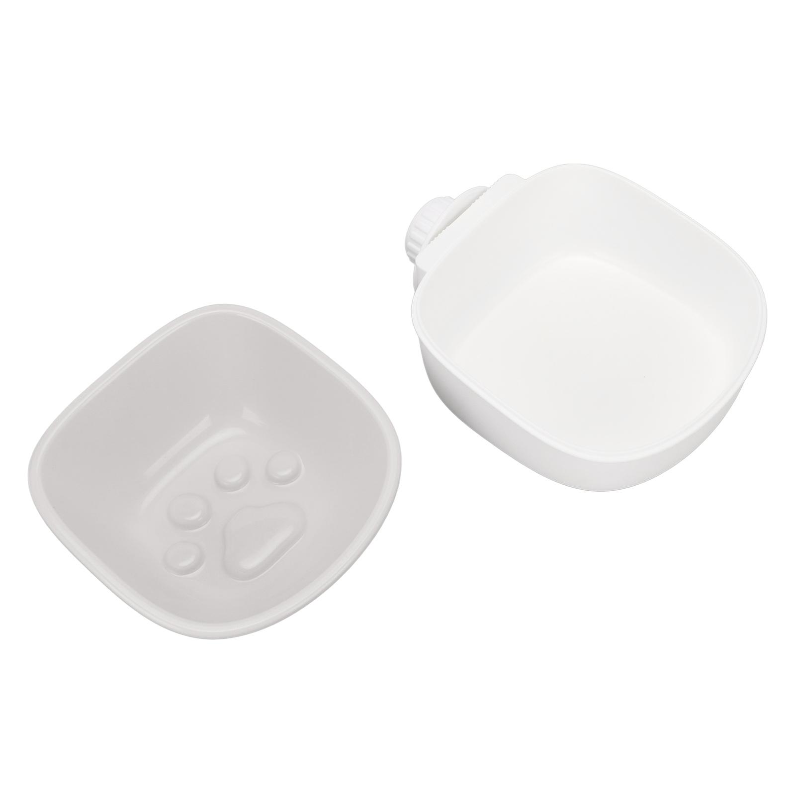 Napf für Hundebox Erstickungsgefahr verhindern Langsam fressen Hängender Futter- und Wassernapf Napf für Box Stall Tasse für Klein L grau