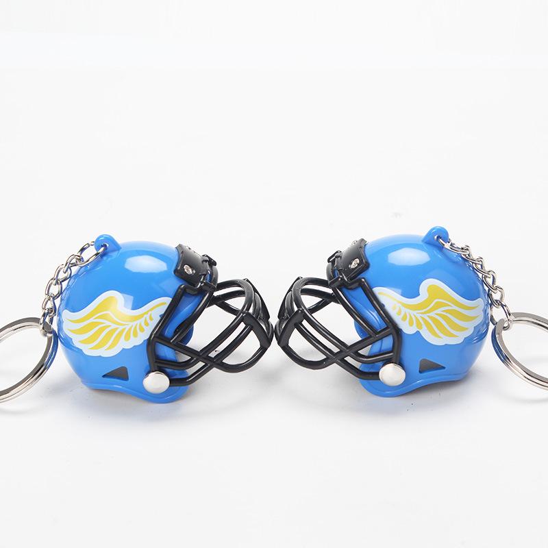 Rugbyhelm Schlüsselanhänger: Mini American Football Anhänger Ornament auf Lager Lobster Clasp