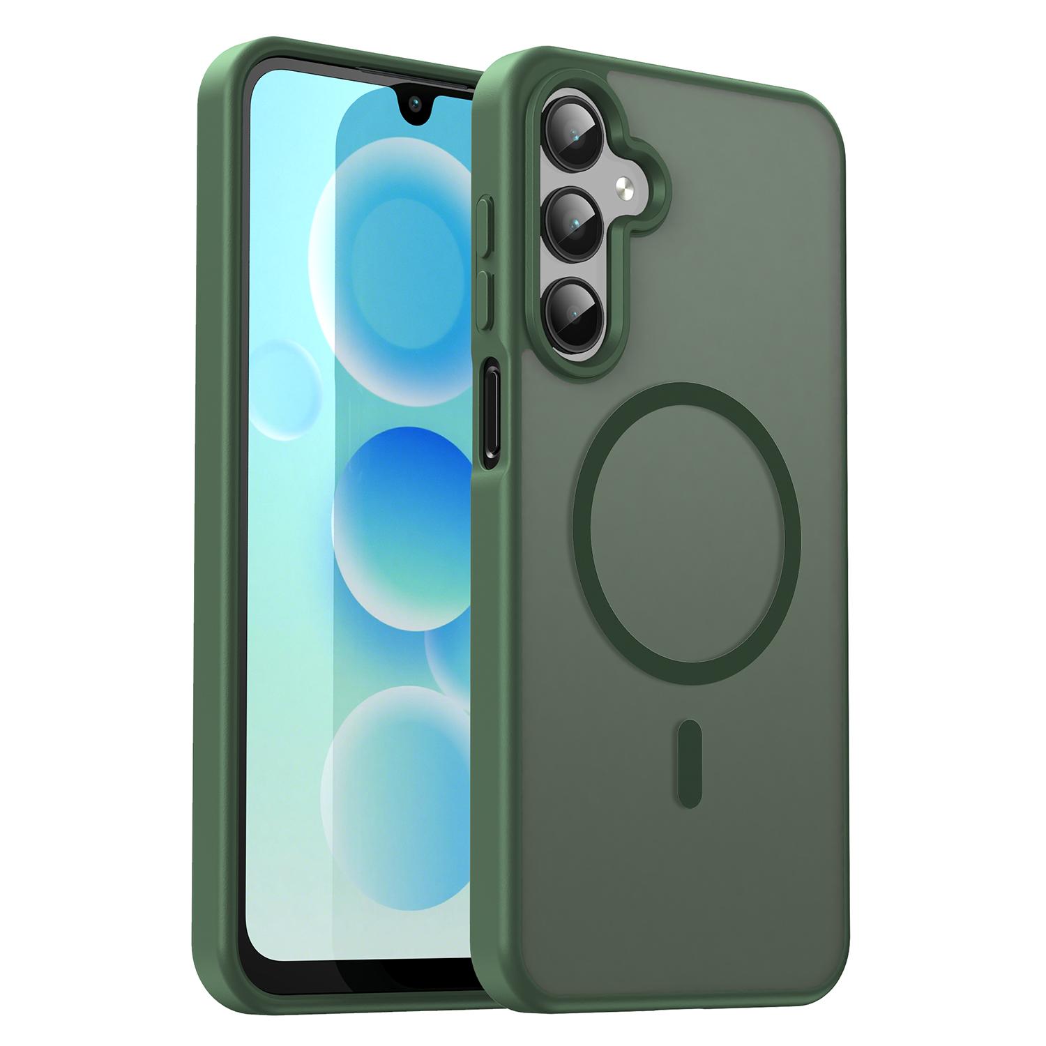 Samsung Galaxy A55 Handyhülle, Magnetische stoßfeste matte Handyhülle für Samsung Galaxy A55