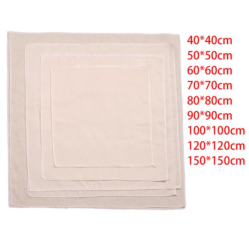 1PC Baumwolle ToFu Tuch Gaze Musselin Cheesecloth Stoff Butter Käse Wrap Tuch Küche Werkzeuge Käse Reibe Hause Tools 60x60cm