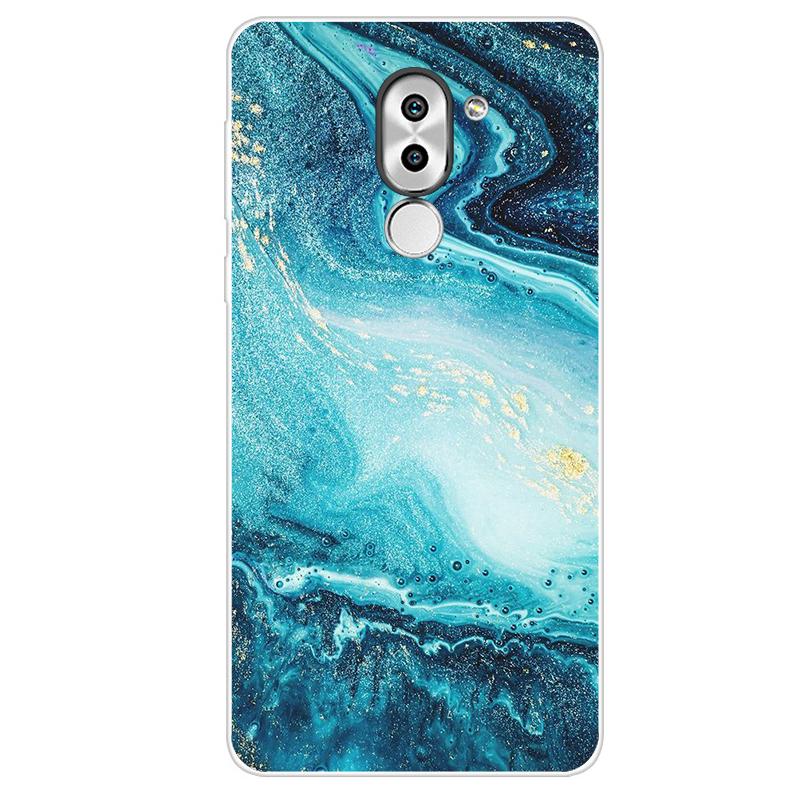 Hübsche, farbige Schutzhülle mit Aufdruck für Honor 6X BLL-L22 BLN-L21, weiche Silikonhülle, Coque für Huawei GR5 2017 Mate 9 Lite, Telefonhüllen Huawei GR5 2017