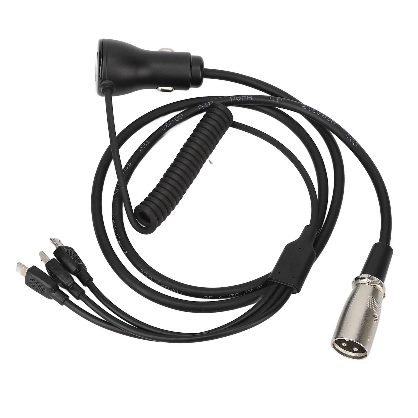 3 in 1 Rollstuhl USB-Adapter Ladekabel Universelles Schnellladekabel für Elektroroller black