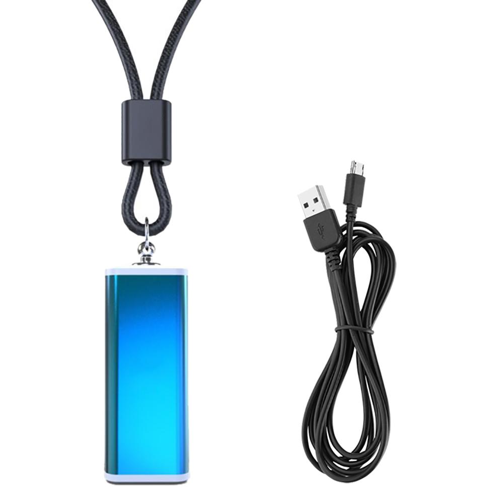 Tragbarer Anionen-Luftreiniger mit USB-Anschluss, Luftreiniger zum Entfernen von Staub (blau) Blue