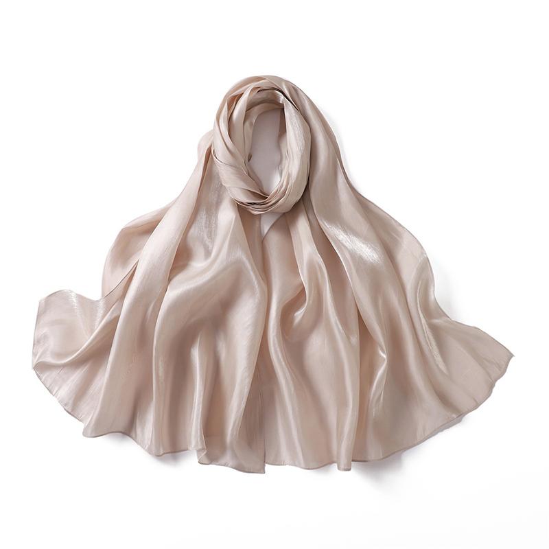 Premium Seiden Crinkle Hijab Schal Damen Schals Einfarbig Muslimische Frauen Hijabs Atmungsaktiv Islam Frauen Turban Plissierter Schal Ramadan gray