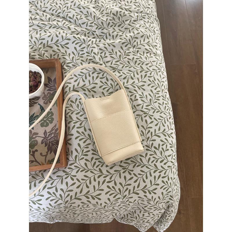 Koreanische Neue Lässige Crossbody-Handytasche Ins Einfache und Modische Weiche Leder-Umhängetasche für Damen Niedliche Mini-Tasche gray