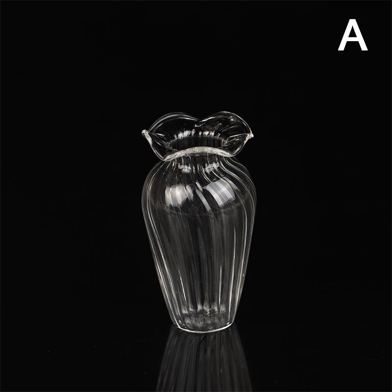 Niedliche Mini-Glasvase, Hydrokultur-Terrarium, Kunstpflanze, Hydrokultur-Tischvase, klares Glas, Basteln, DIY-Aromatherapie-Flasche A