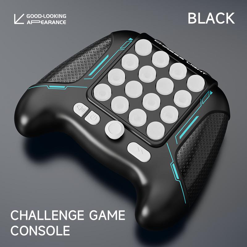 Chases Light Spielkonsole Elektronisches Pop Aufleuchtendes Schnelles Drücken Spielgriff Spielzeug für Kinder Erwachsene Fidget Anti-Stress-Spielzeug black