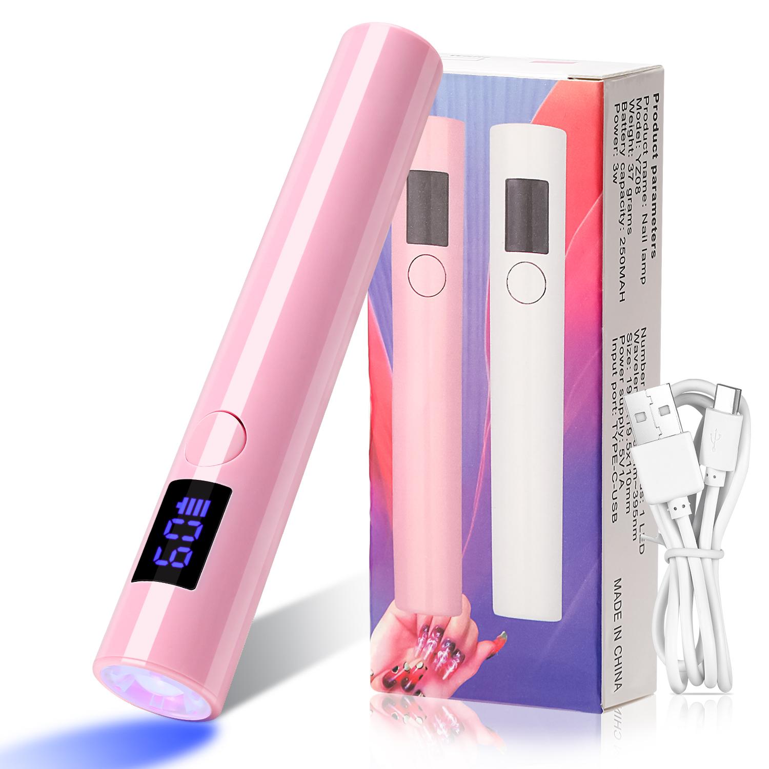 Mini UV Nagellampe Trockner Maschine Tragbare USB Aufladbare LED Nagel Schnell Trocknend Licht Handheld Maniküre Lampe Für Gel Lack