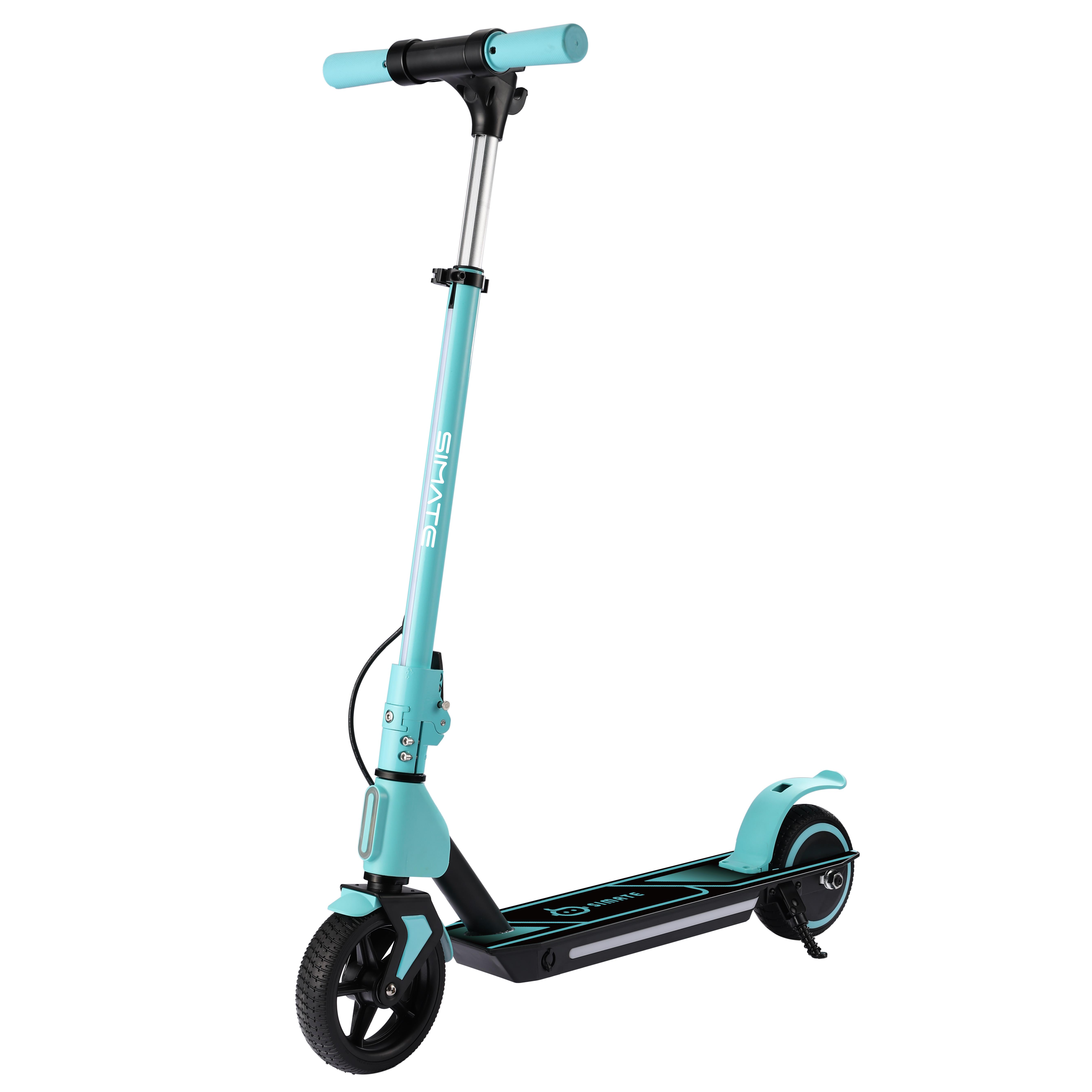 Simate S2 Pro Kinder Outdoor Faltbarer Elektroroller 21.6V2.5Ah Akku 6.5 Zoll Reifen Paly Fahren Sicher Bequemer E-Scooter blau