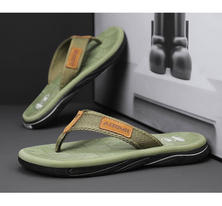 Herren Zehensandalen Sommer Strand Zehensandalen Herren Lässig Atmungsaktiv Verdicken Strand Herren Hausschuhe Outdoor Zapatillas Hombre für Herren EVA 44 hellgrüne