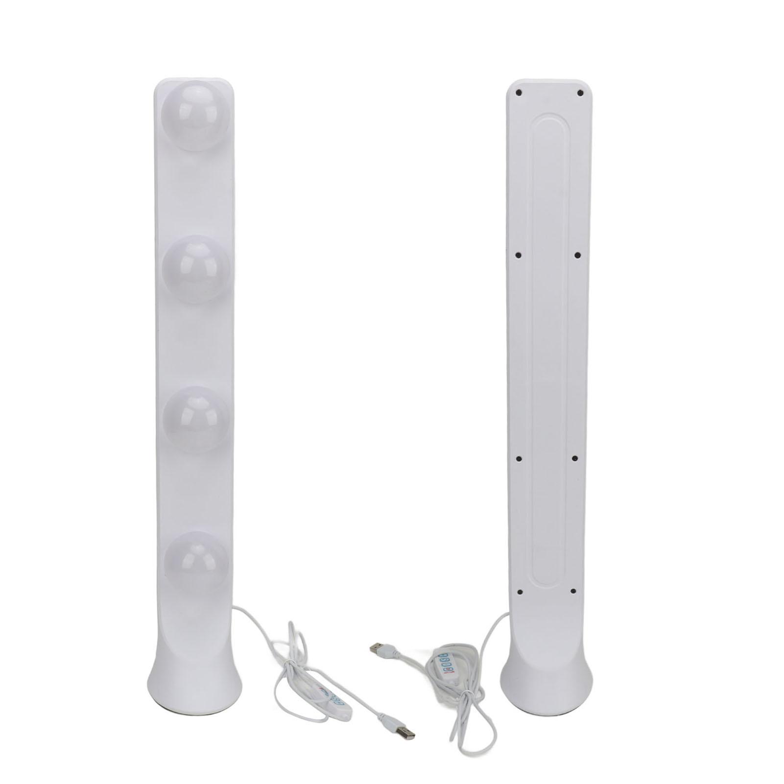 LED Schminkleuchten 4 LED-Lampen Tragbares Make-up-Licht 3 Farbtemperaturen Live-Streaming Fülllicht weiß