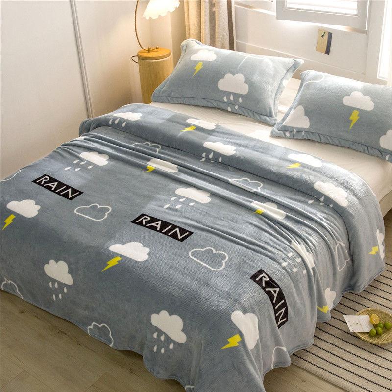Weiche Laken Decken Dual-Use Warm halten dünne einlagige Decke Haushaltswaren einlagige dünne Plüschdecke Frühling und Herbst 180cm*200cm