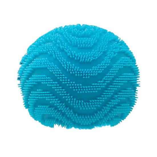 Stressabbau Fuzz Ball Weicher Dehnbarer Strukturierter Ball Knetspielzeug Angstreduktion Tragbar Reise Schule Büro Stressball Fidget Spielzeug blau