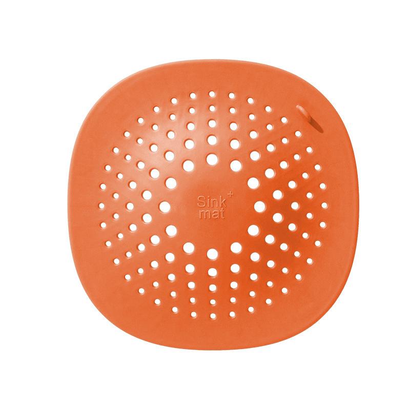 Badezimmer Haarfänger Stopper Küchenspüle Filter Zubehör für Badezimmer Produkt Bad Kanalisation Vorfluter Abfluss Dusche Filter Sieb orange