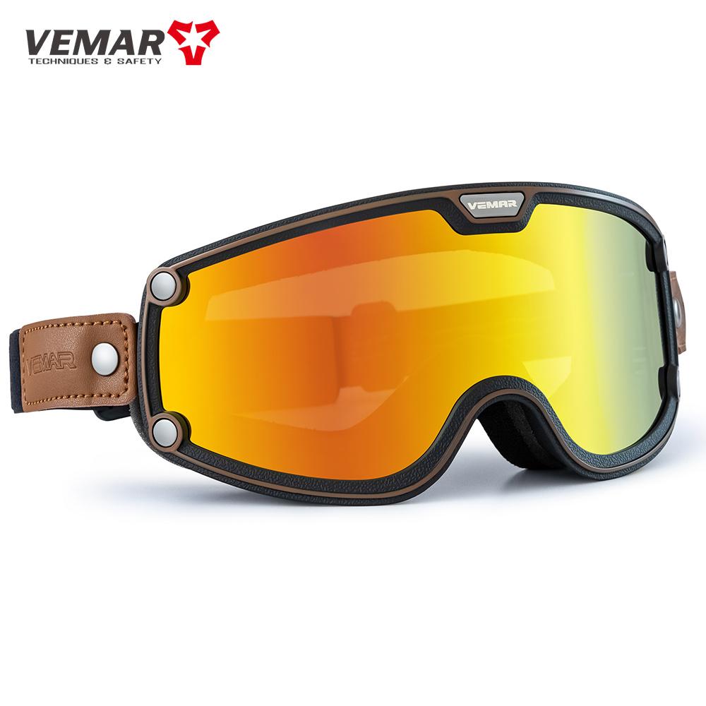 Motorradhelm Brille Retro Lokomotive Motorrad Fahren Radfahren Sonnenbrille Winddicht Anti Sand Offroad Universal Brille