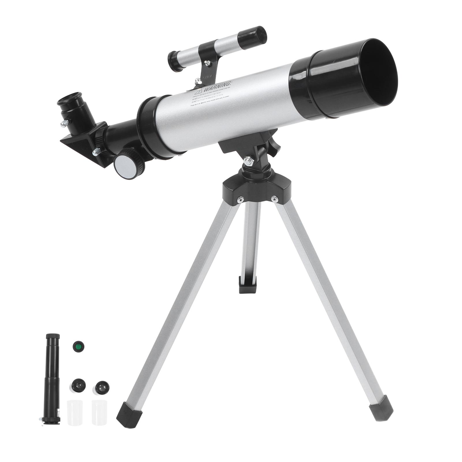 Astronomisches Teleskop für Kinder, 50 mm Öffnung, 360 mm, tragbares astronomisches Refraktor-Teleskop mit