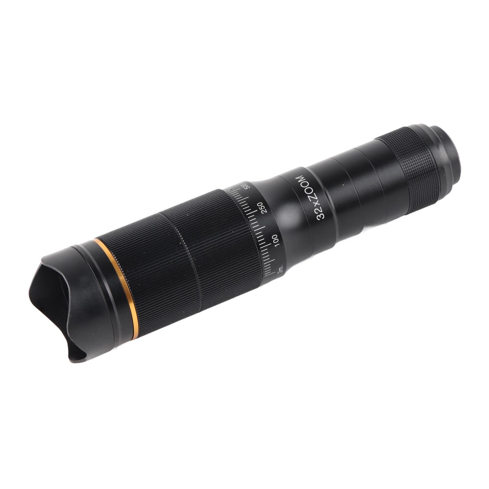 Handy Kameraobjektiv Tragbar 32X Handy Zoomobjektiv Clip On Doppelte Einstellung HD Handy