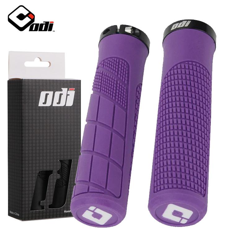 Odi Mountainbike Lenkergriffe Rutschfester Gummi Stoßdämpfend Lock-On Abdeckung für MTB Fahrradzubehör purple