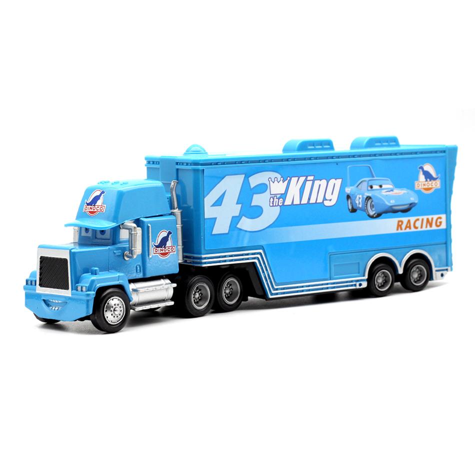 NEU Kinderauto Disney Pixar Auto Lightning McQueen Mack LKW The King Hook 1:55 Druckguss-Legierung Modellauto Geburtstagsgeschenk--