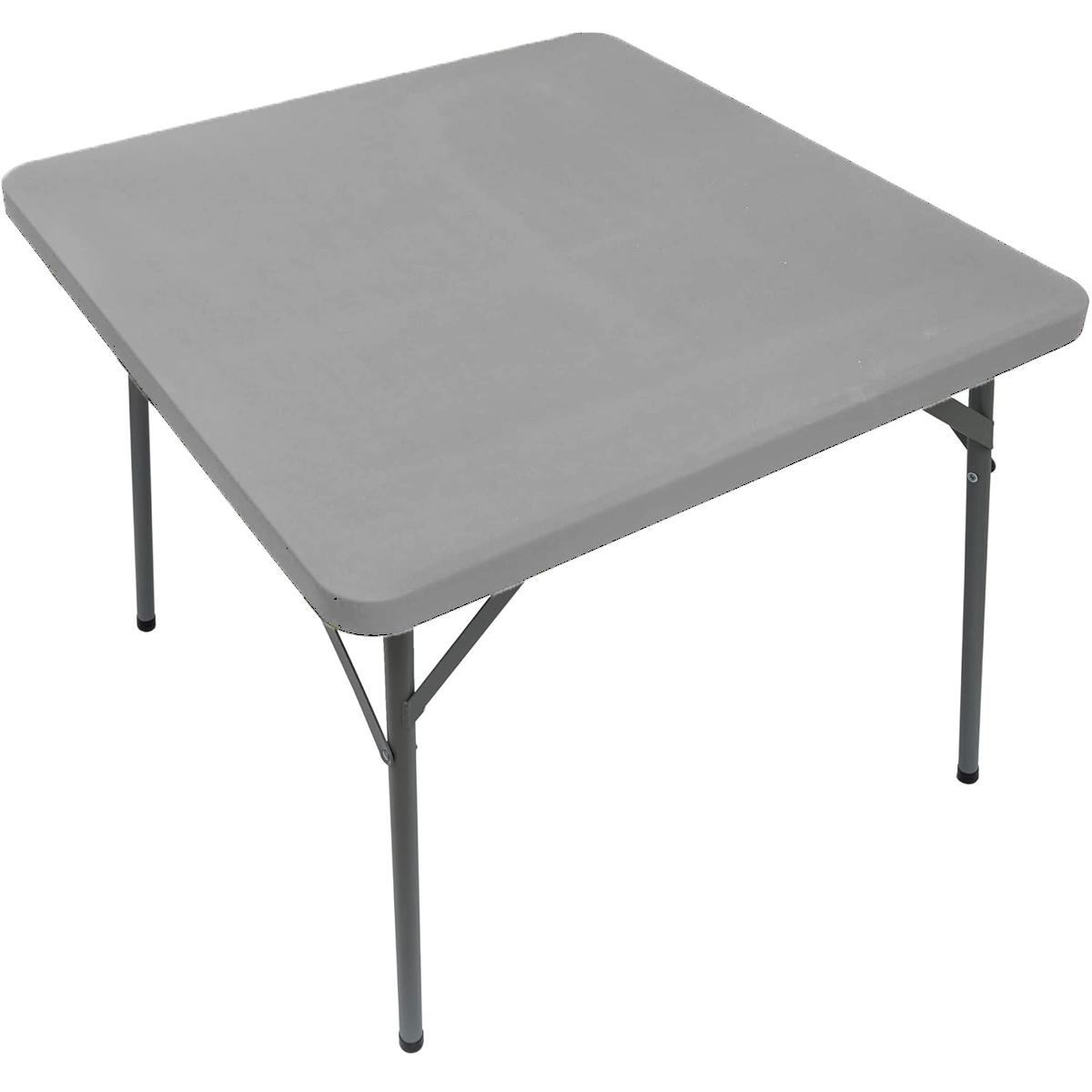 Quadratische Einbautischdecke, elastische Tischdecke für Esszimmer, Küche, Zuhause, Party, Stretch-Spandex-Tischdecke, Schonbezug licht grau