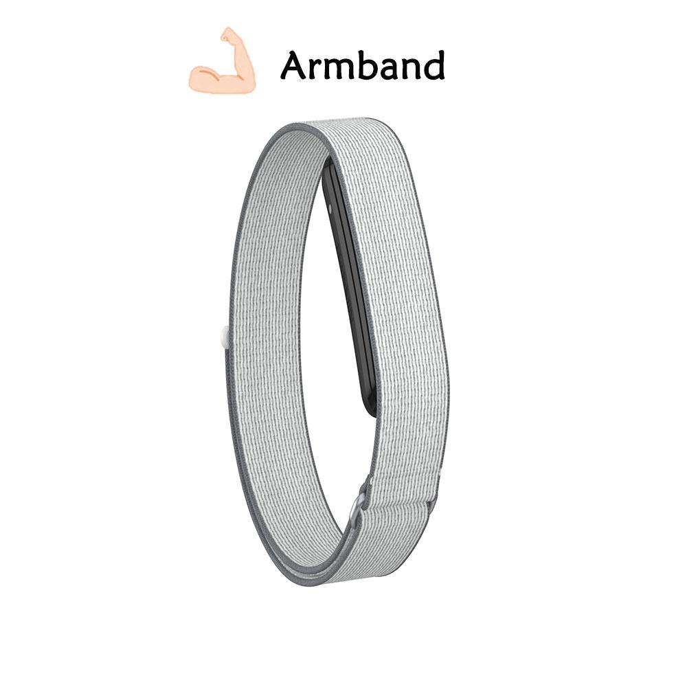 2 Stück Nylon-Handgelenk-/Armband Exklusiv für Garmin CIRQA Smart Band Leichtes Armband Atmungsaktiv für Garmin CIRQA Den ganzen Tag tragen For Garmin CIRQA white