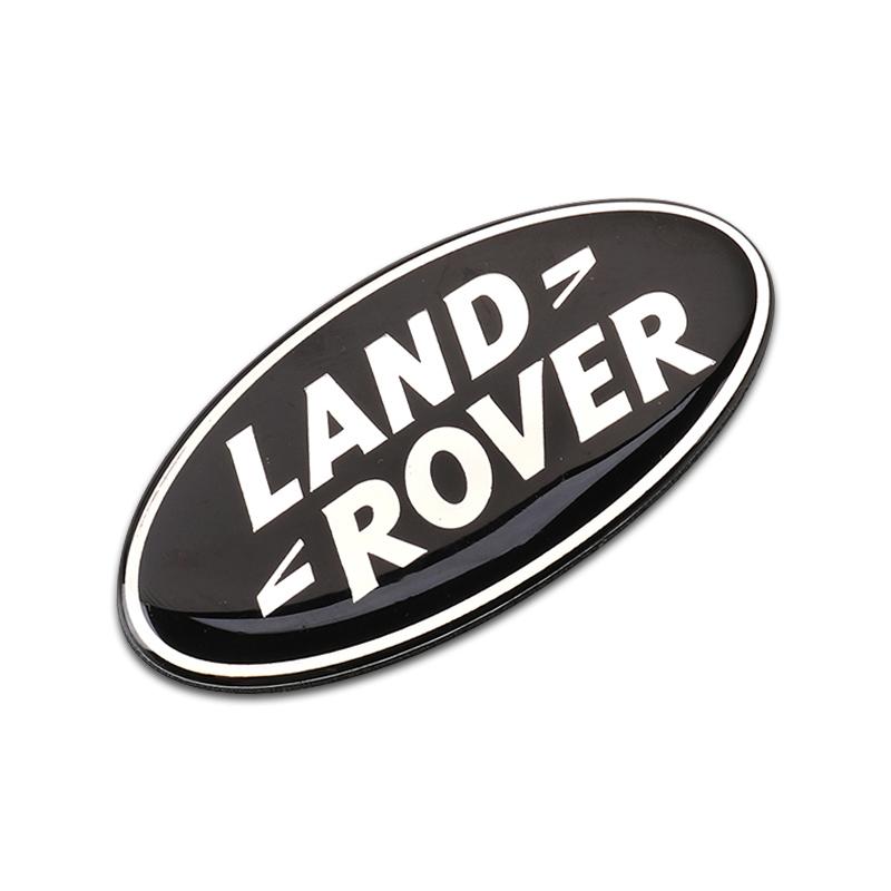 3D Auto Front- und Heckemblem Badge Aufkleber Autozubehör für Land Rover SVR Discovery Velar Evoque Freelander Range Rover L322 schwarz