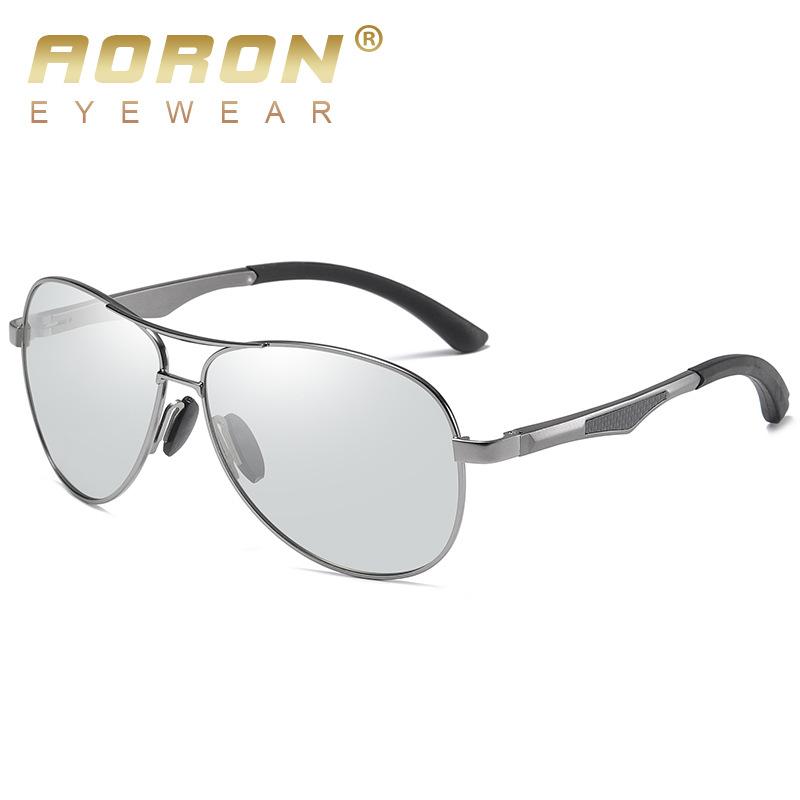 AORON Photochrome Polarisierte Sonnenbrille Nachtsicht Herren Damen Fahren Sonnenbrille Fahrer Sicherheitsbrille UV400 Photochromic Lens