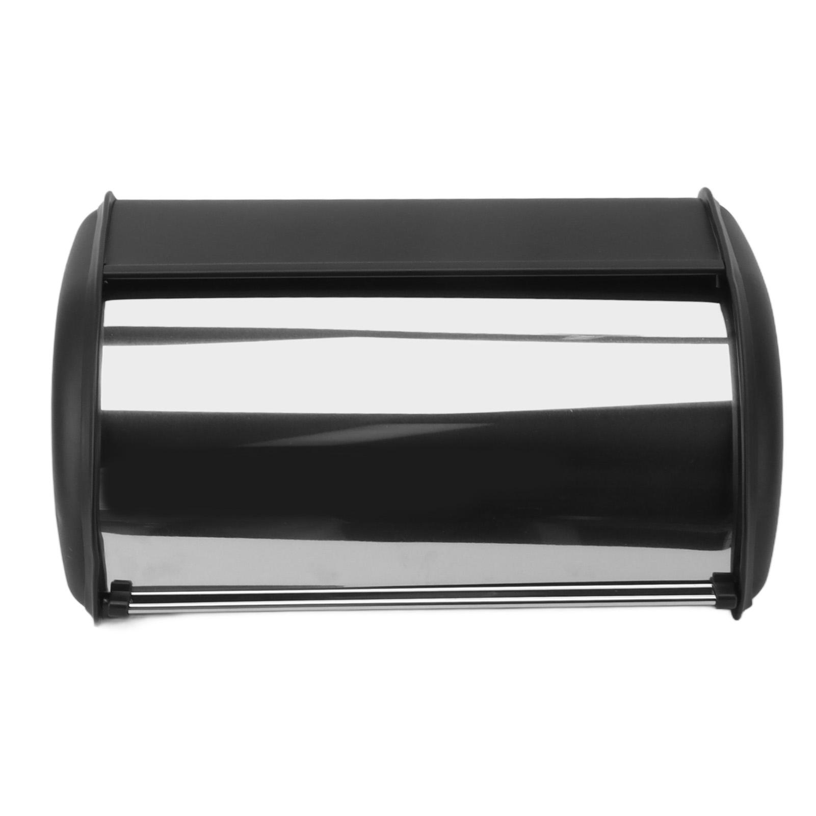 Brotkasten aus Eisen Langlebiger Brotaufbewahrungsbehälter Spiegelpolierter Brotkasten Aufbewahrungsbehälter für Zuhause Geschäft schwarz