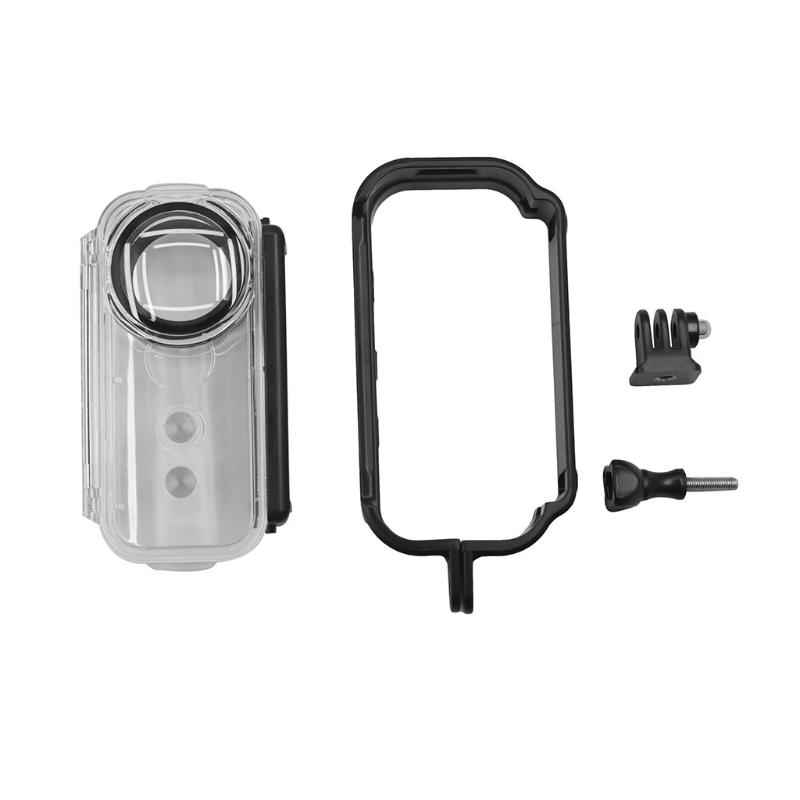 Kompatibel für Insta 360 One X Kamera Zubehör Unterwasser Wasserdichtes Gehäuse Tauchgehäuse Schwarzes Gehäuse Schützt Kamera 1 gray