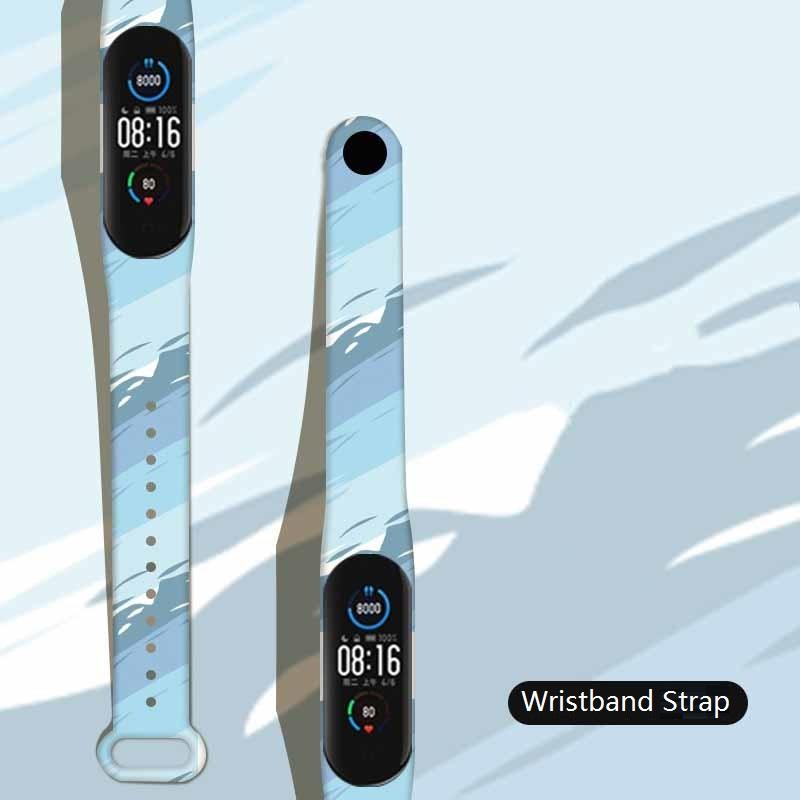 Bunte Silikon-Uhrenarmbänder Ersatzarmband für Mi Band 8 7 Weiches Armbandarmband Zubehör für MI Band 5 6 7 NFC For Mi Band 7 6 5/ NFC