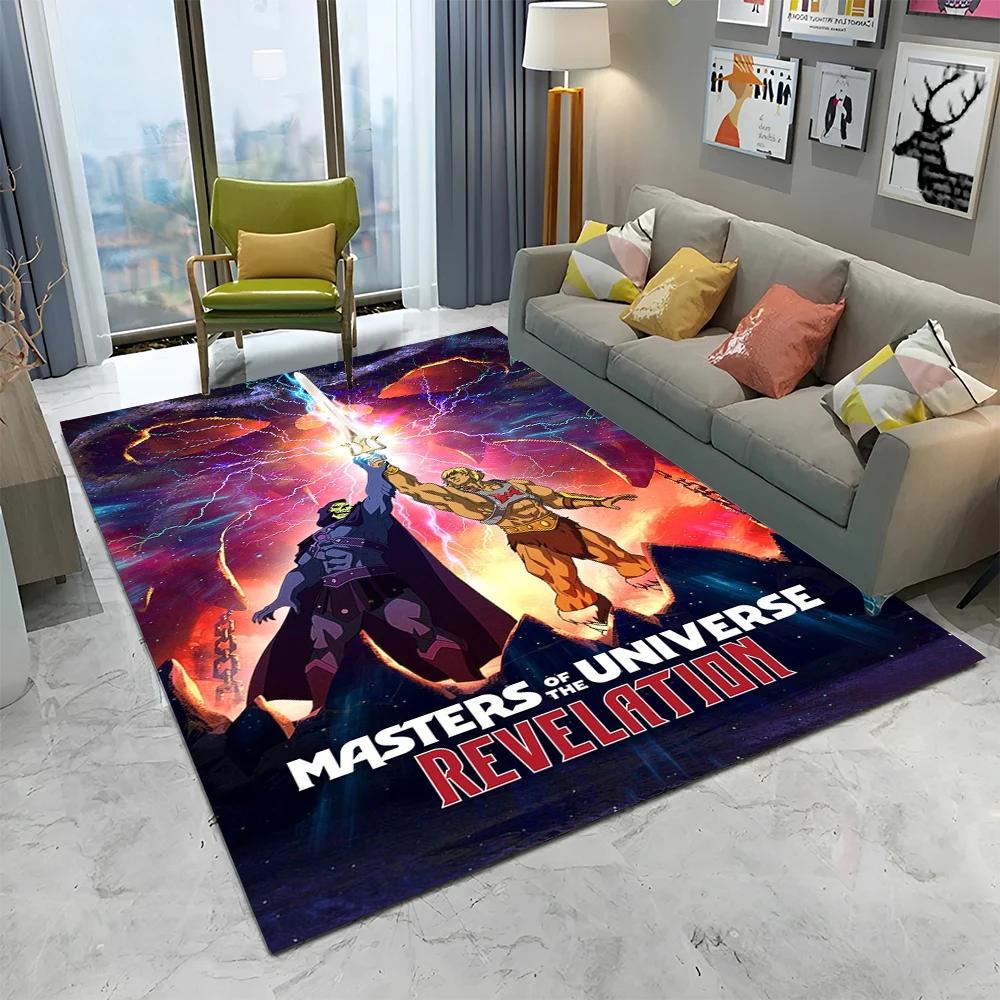 He Man Masters of The Universe Teppich Teppich für Zuhause Wohnzimmer Schlafzimmer Sofa Fußmatte Dekor, Kinder Spielbereich Teppich Rutschfeste Bodenmatte 40x60cm gray