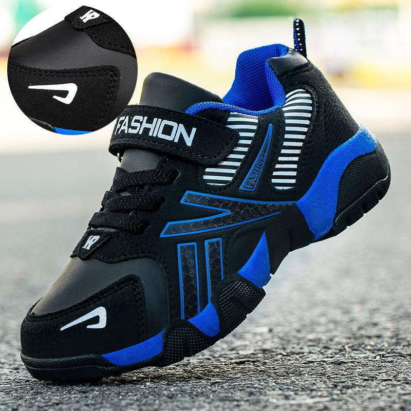 Kinder Jungen Schuhe Schule Sport Mode Kunstleder für Kinder Tennis Freizeit Sneaker Kinder Jungen Laufschuh 28 königsblau