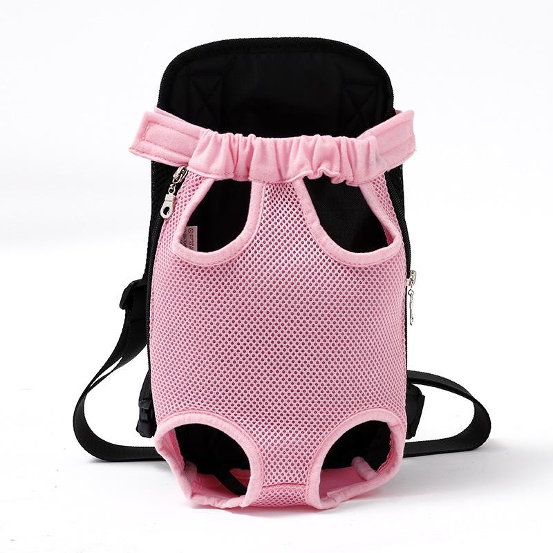 Tragbare Tragetasche für Haustiere: Hunde-Rucksack für vorne und hinten, Transporttasche für Katzen und kleine Hunde S: For small pets up to 4 lbs pink
