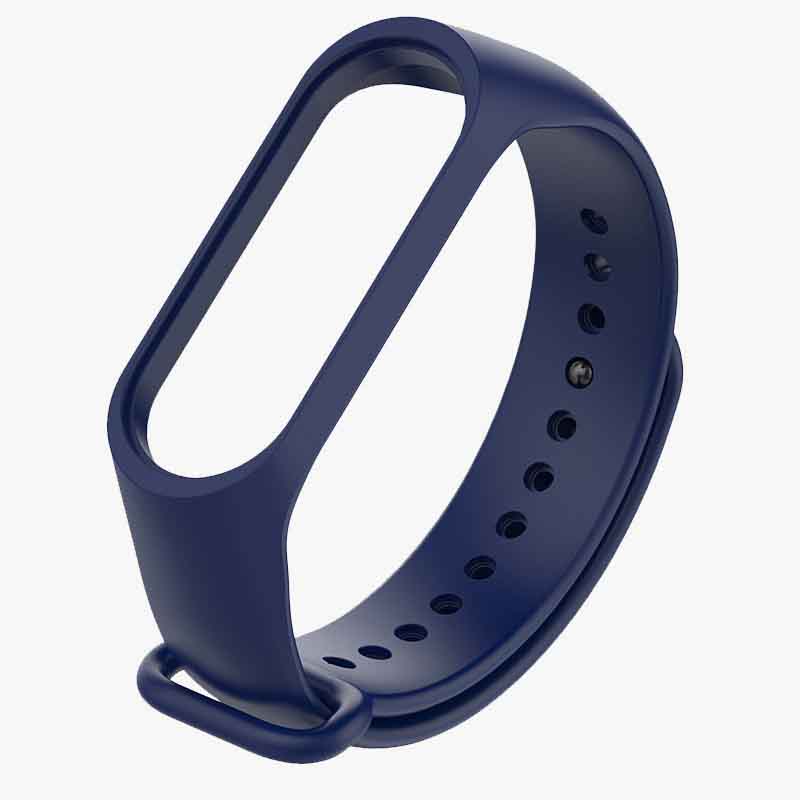 Weiches Silikon-Armband, Ersatz für Xiaomi Mi Band 8, 7, 6, 5, 4, 3, Armband, Smart-Armband, Ersatzzubehör For Mi Band 7/6/5/NFC dunkelblaue