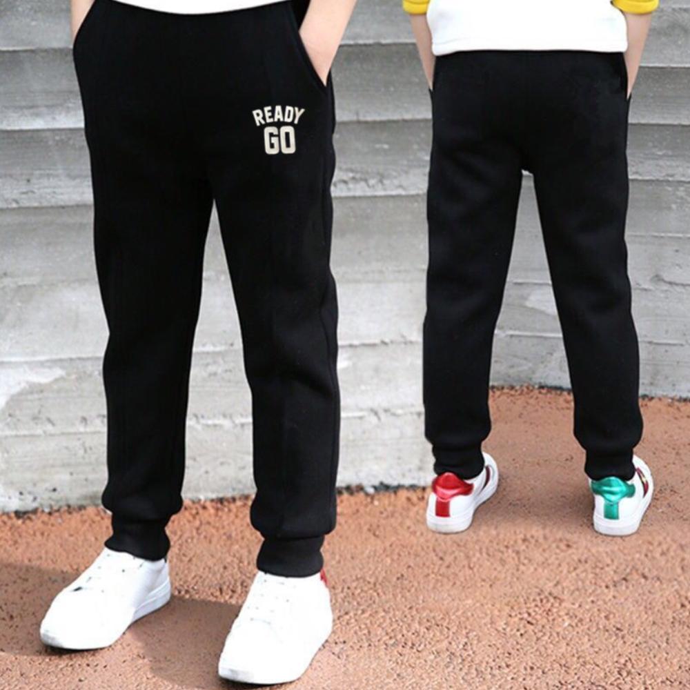 Hosen für Kinder, Jungen, Herbst, mittlere und große Kinder-Jogginghose, lässige Jogginghose, Sommerhose, Kinderhose 150 schwarz