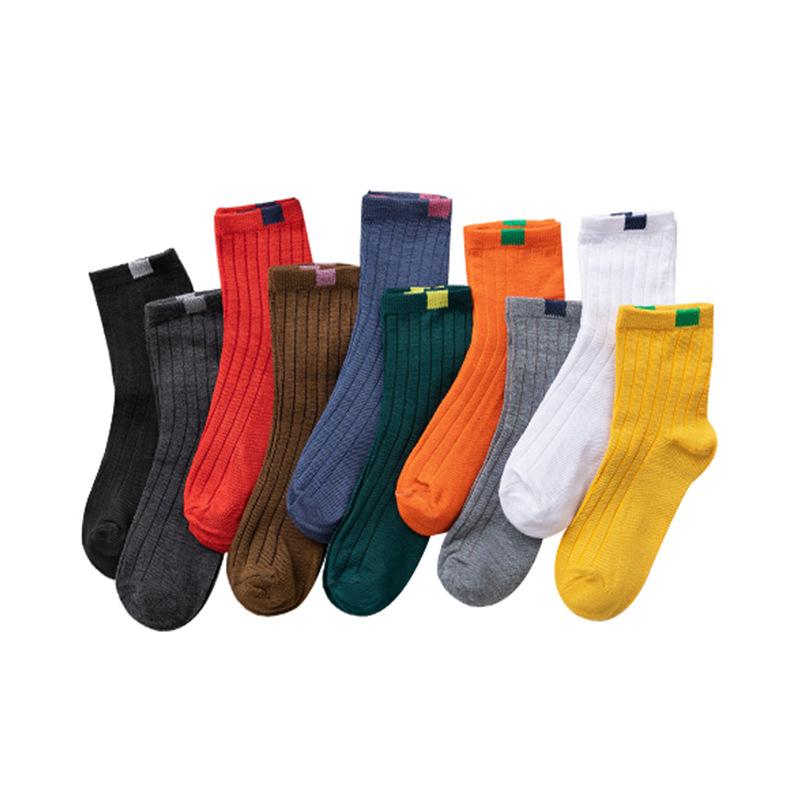 10 Paar Socken Damen Winter Warme Socken für Damen Neujahr Niedliches Set Herren Weiß Japanischer Stil Sport Mode Kurze Socken Set Femal 10Pcs (EUR 33-44) bunt