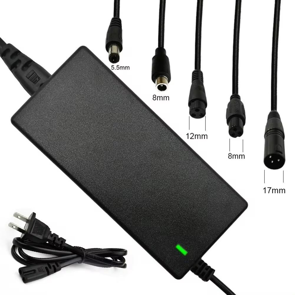 42V 2A Elektroroller Balance-Ladegerät Netzteil Ladegerät Universell 5 Stecker Für Lithiumbatterie 5pcs US PLUG