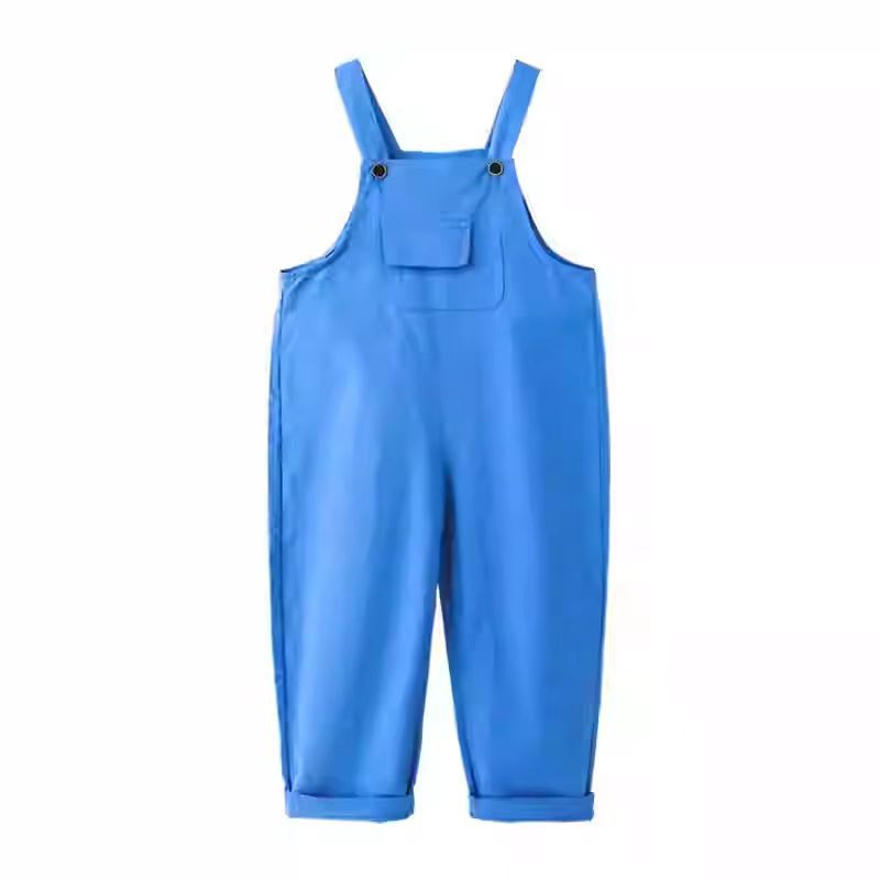 Kinder Hip Hop Einfarbige Latzhose Mädchen Latzhose Kinder Süßigkeitenfarbe Jumpsuit Strampler Jungen Streetwear Bunte Hose Schule 170cm