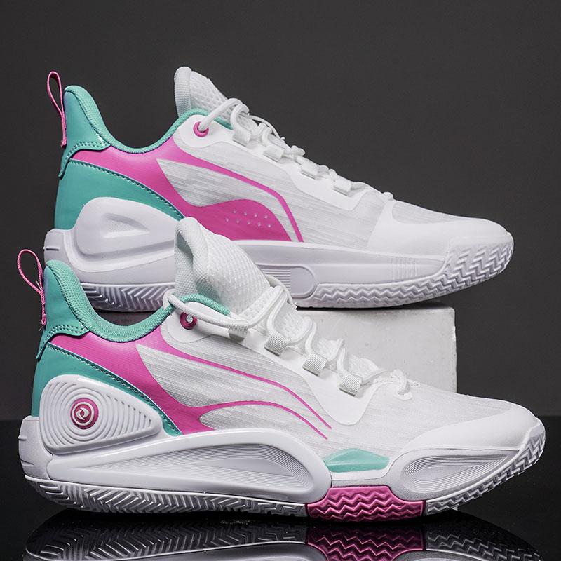Basketball Schuhe Atmungsaktive Komfortable Sport Schuhe Trainings Athletisch Basketball Turnschuhe Männer Zapatos De Mujer Tendencia 45 white