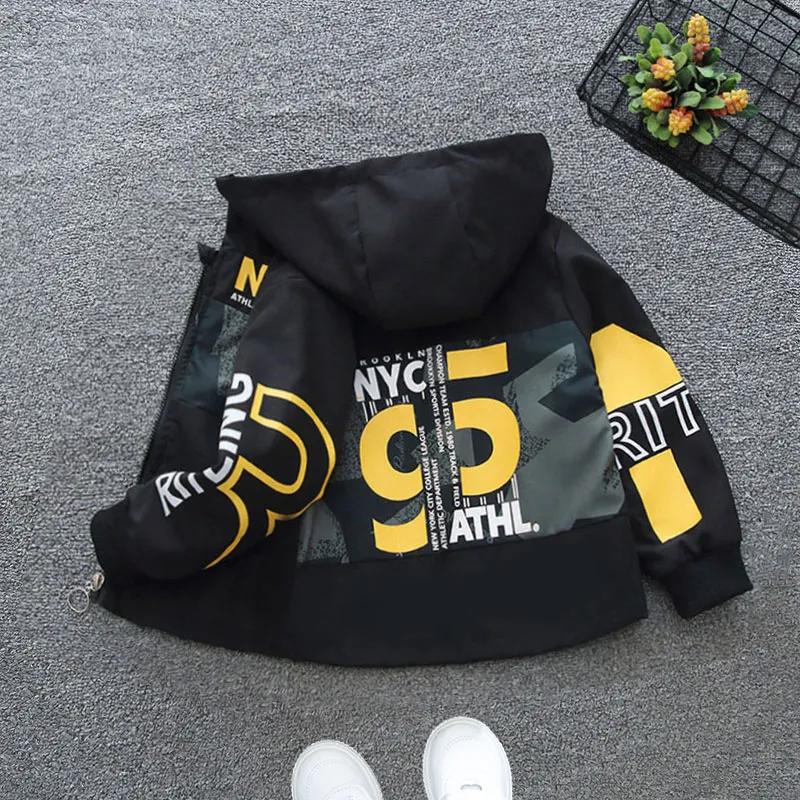 Frühling Herbst Jacke für Jungen Mode Patchwork Windbreaker Frühling Explosion Street Style Windbreaker Trend 160cm