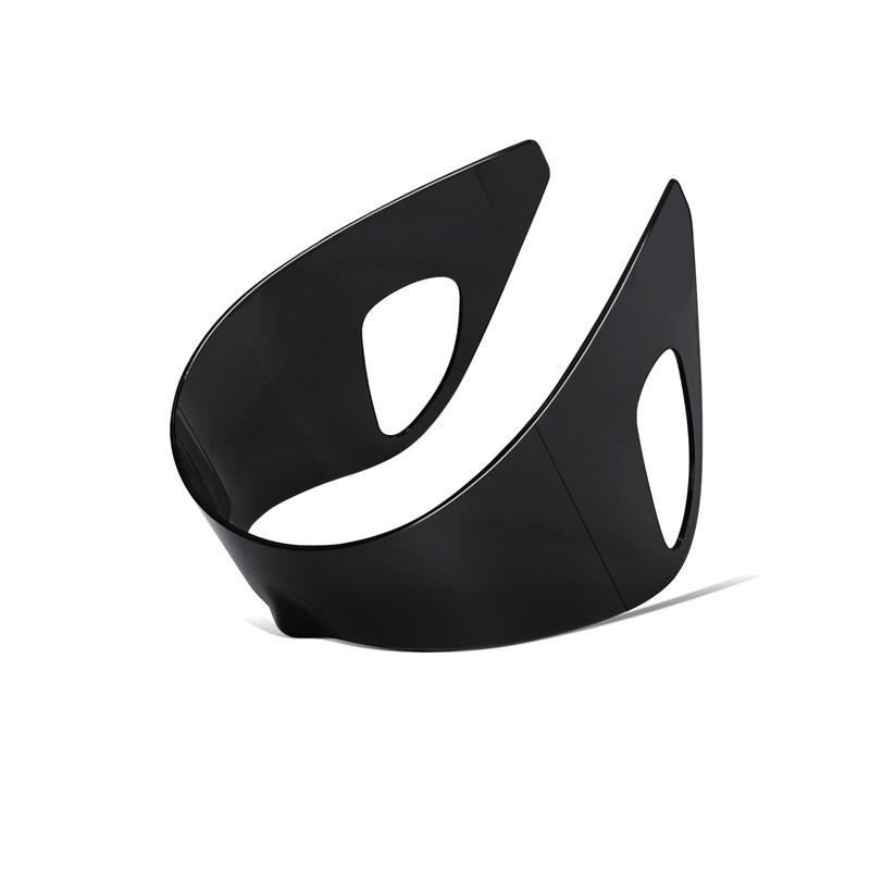 Übergroße Einteilige Brille Stilvolle Hängende Ohrbügel Punk-Mode Trendige Brille Perfekt Für Einzigartiges Fashion-Statement Und Alltagstauglich schwarz