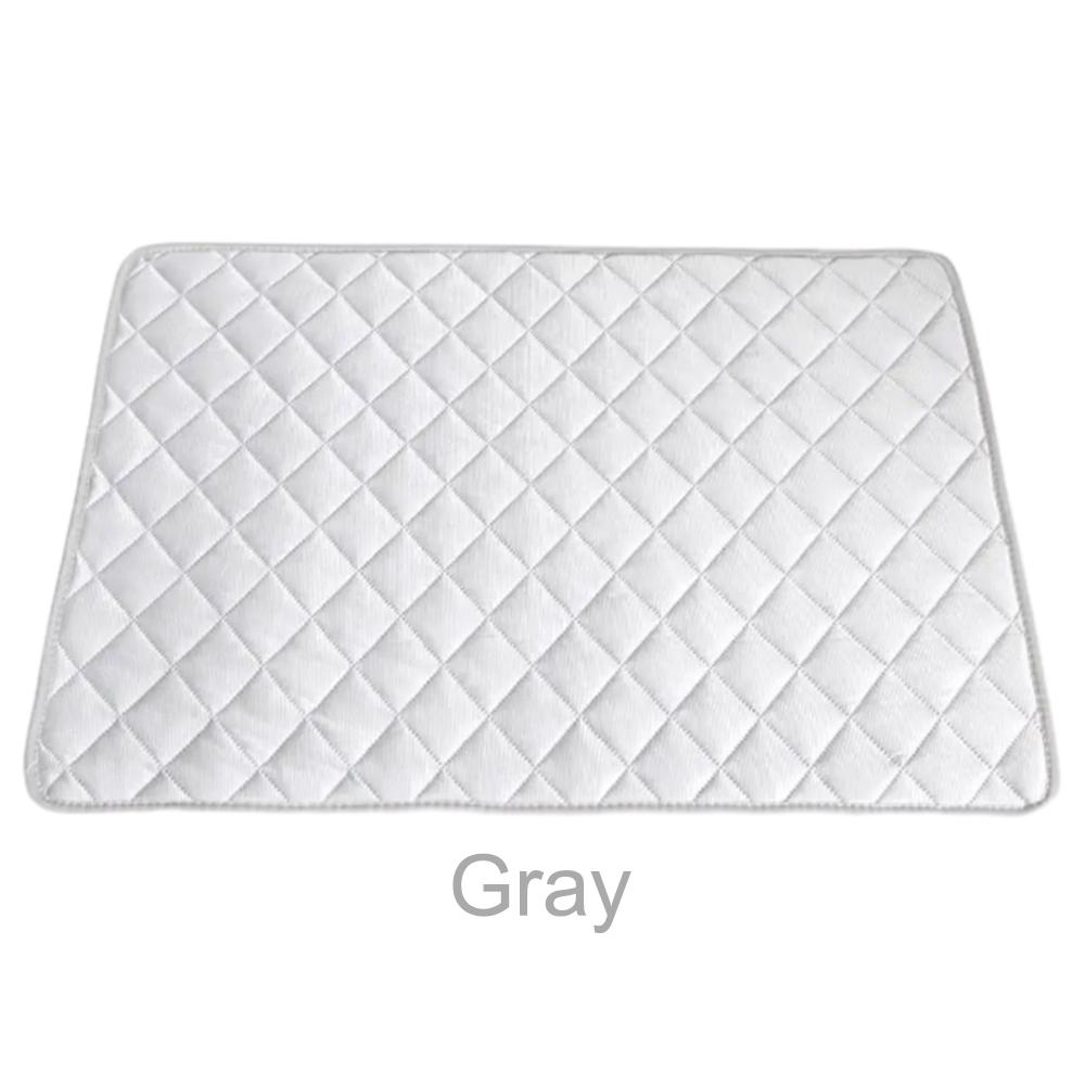 Hunde Kühlmatte Sommer Hundebetten für Kleine Große Hunde Kissen Katze Decke Atmungsaktive Haustier Welpe Sofa Pad Waschbar Auto Hunde Eismatte XS 45x30CM white