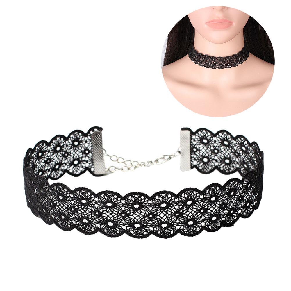 BLUELANS HALSKETTE Wunderbare Schlüsselbein Kurze Einstellbare Schmuck Tattoo Hohl Gothic Spitze Halskette Frauen Geschenk