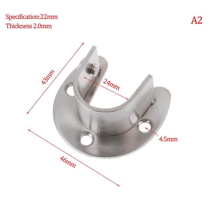 Edelstahl Verdickt Öffnung Kleidung Stange Sitz Handtuch Sitz Vorhang Stange Sitz
