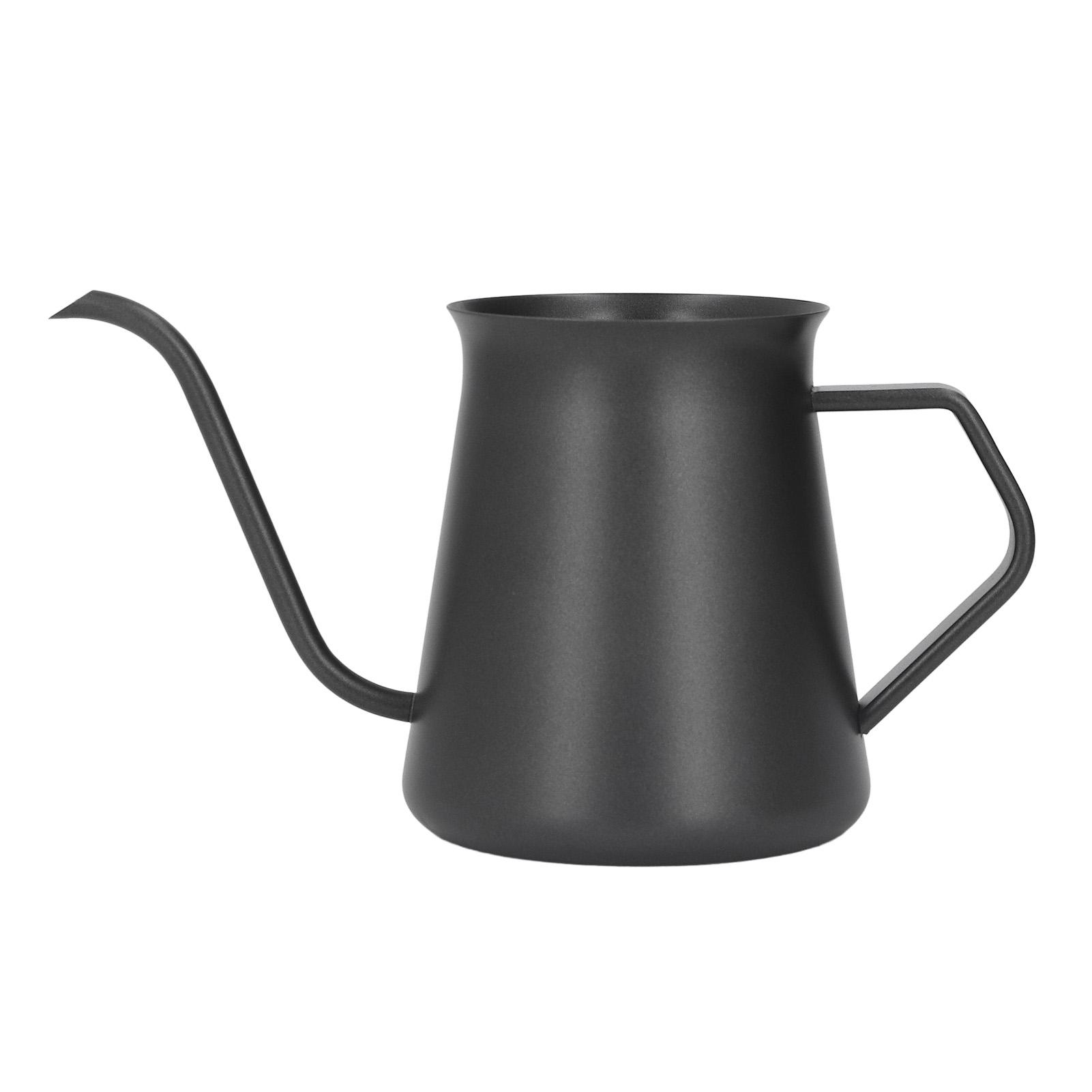Tropfkessel Edelstahl 400ml Ergonomischer Schwanenhals Hand Kaffeekanne Küchenzubehör L