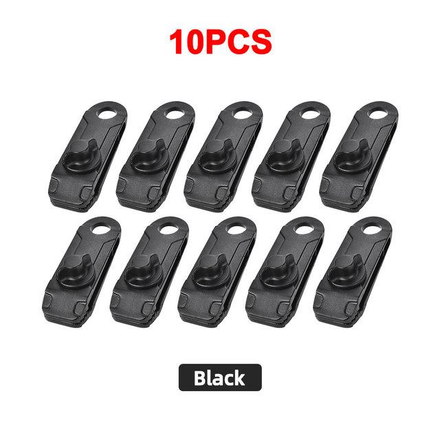 1/5/8/10 PCS Plane Clip Zelt Baldachin Clip Schnalle Outdoor Wind Seil Klemmen Wiederverwendbare Markise Bergsteigen Camping zubehör 10 pcs